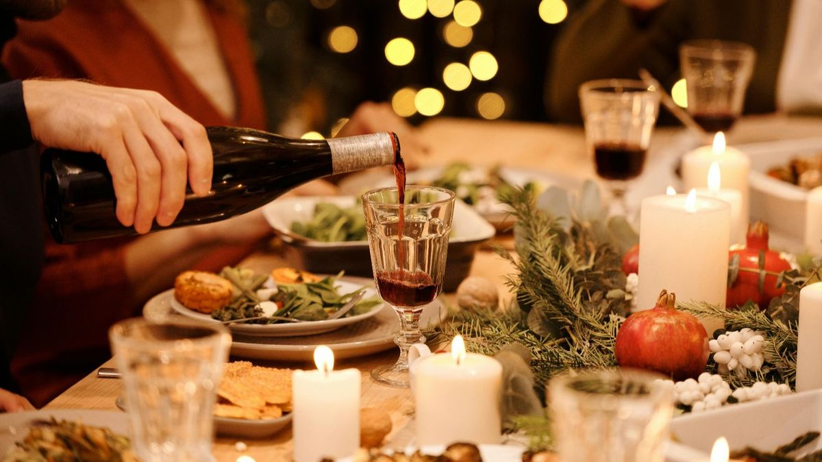 Una copiosa cena de Navidad