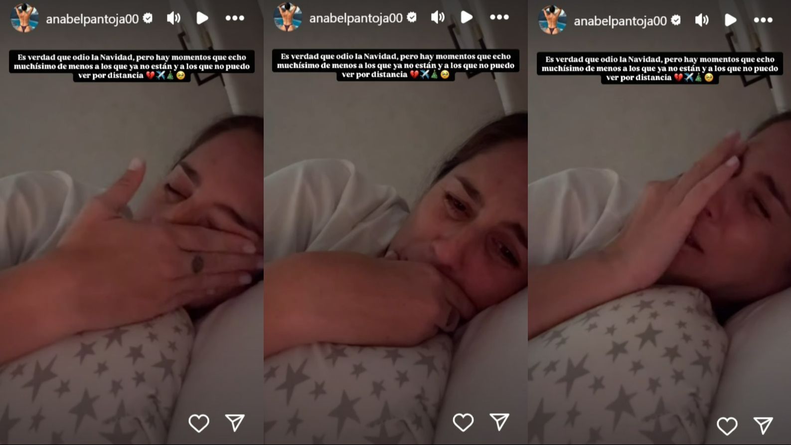 Anabel Pantoja comparte un vídeo llorando