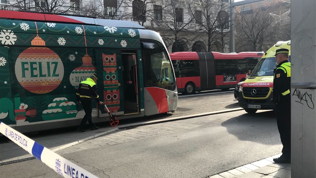 Atropello del tranvía en paseo de la Indepedencia