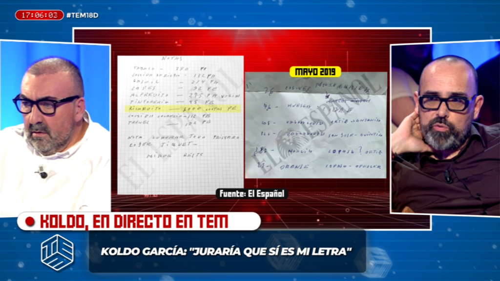 Koldo reacciona al análisis del grafólogo de los manuscritos que ha aportado Aldama: "Los dos documentos lo han escrito la misma persona"