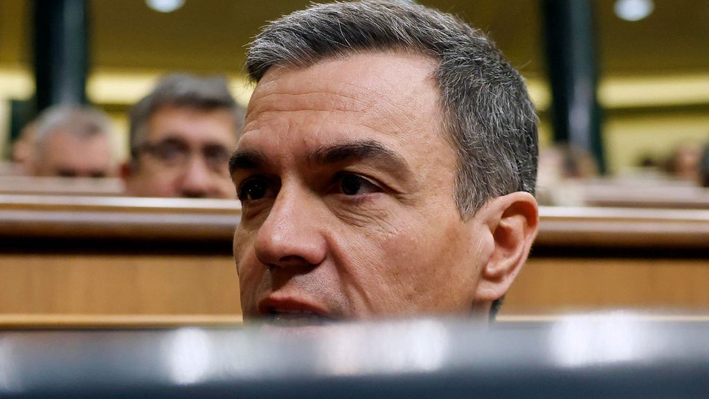 Pedro Sánchez durante la sesión de control al Gobierno