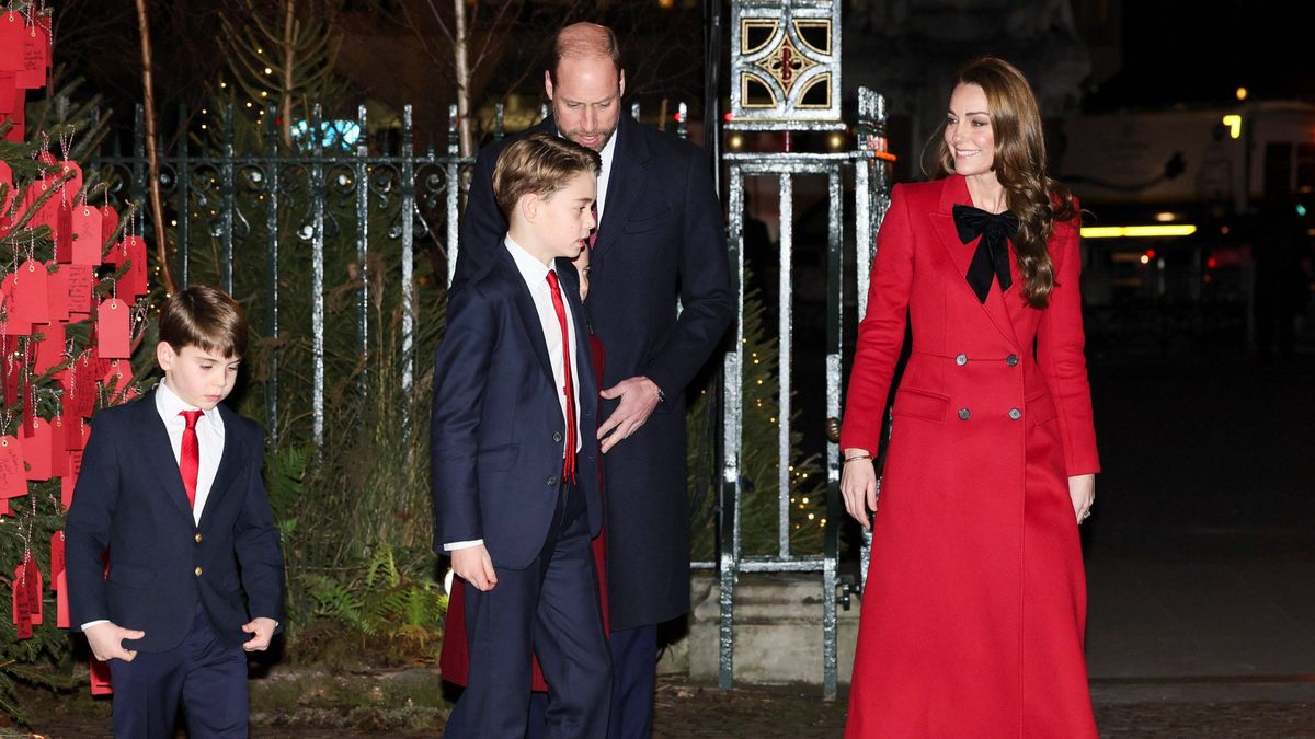 Kate Middleton y el príncipe Guillermo junto a sus hijos