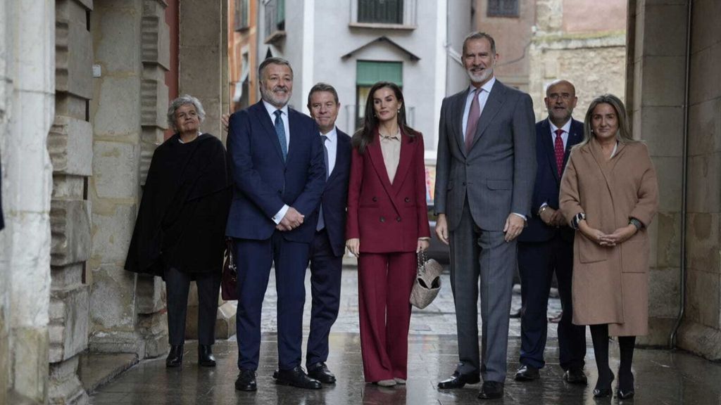 Los reyes a su llegada a Cuenca