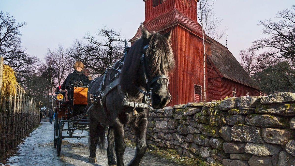 Un momento de una visita a Skansen