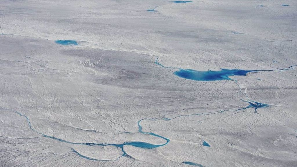 Deshielo en el margen de la capa de hielo de Groenlandia