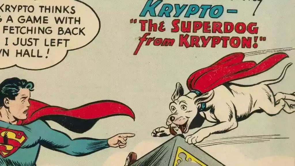 Primera aparición de Krypto en un cómic de 1955