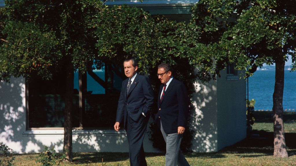 Richard Nixon y Henry Kissinger en la 'Casa Blanca de Miami'