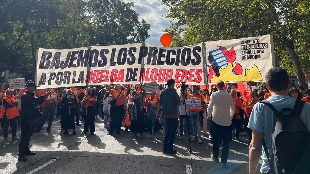 Una imagen de la manifestación en Madrid por los precios de los alquileres