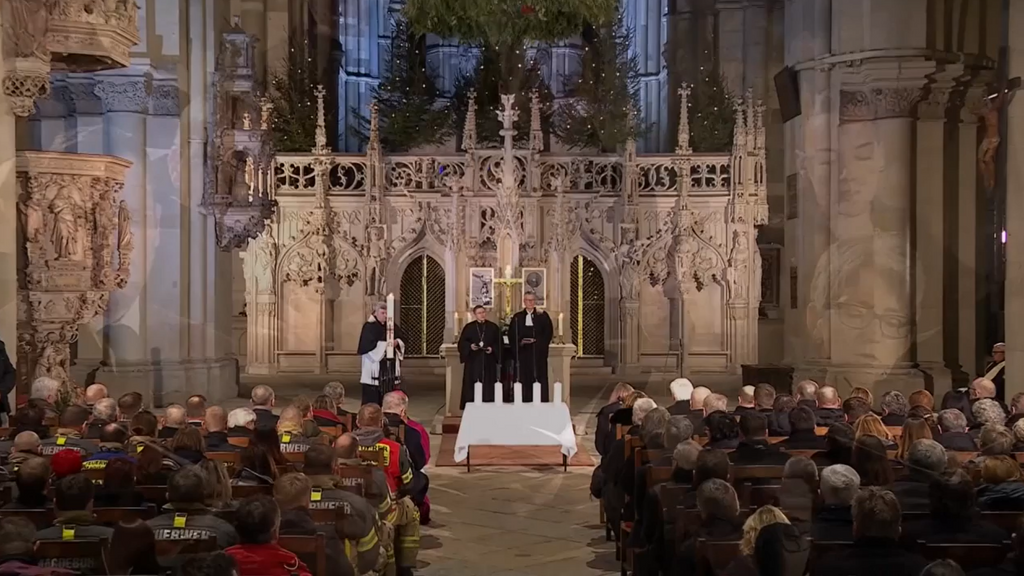 Emocionante misa en tributo a las víctimas del atropello múltiple en el mercadillo de Magdeburgo