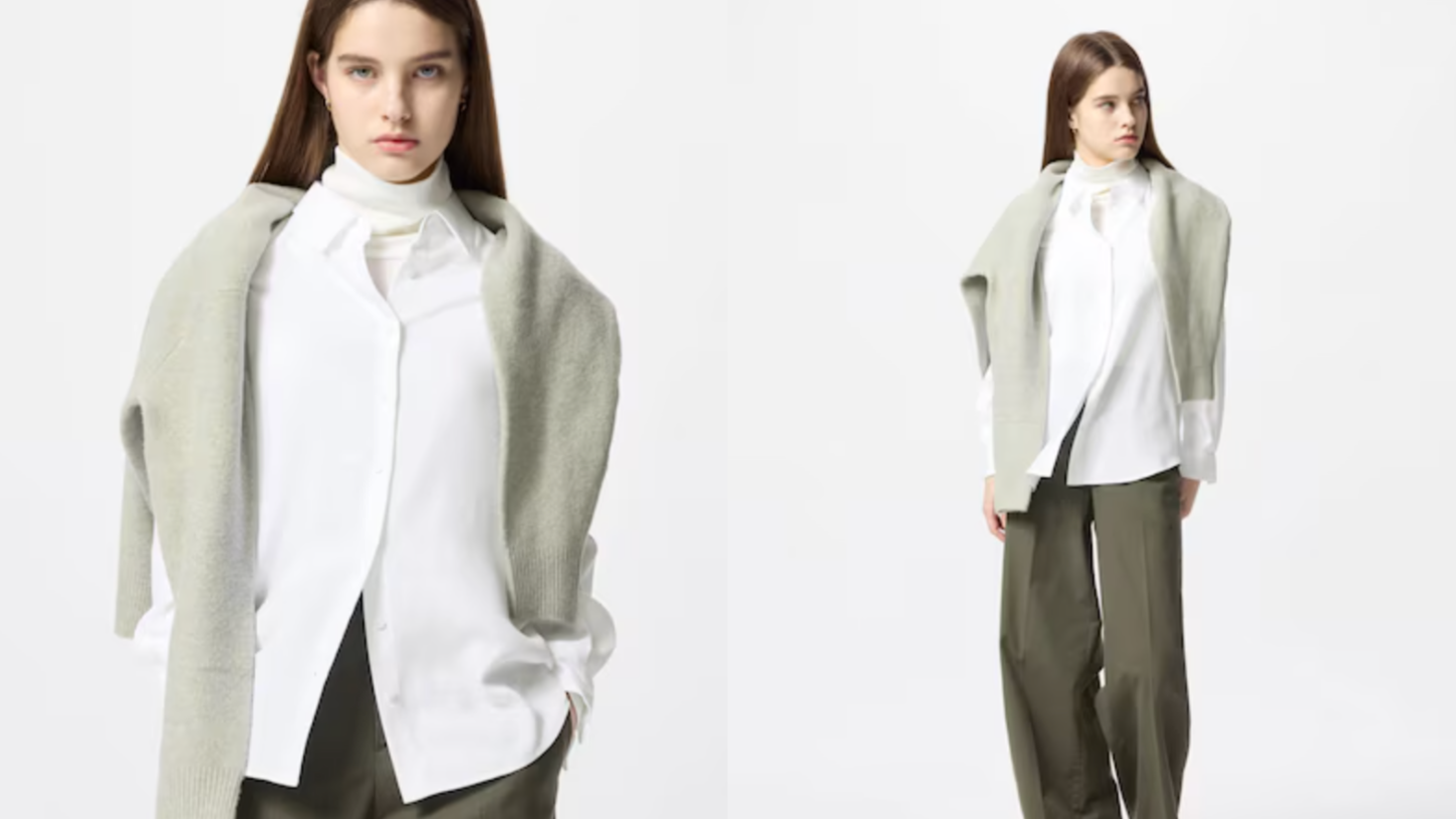 Camisa de viscosa blanca