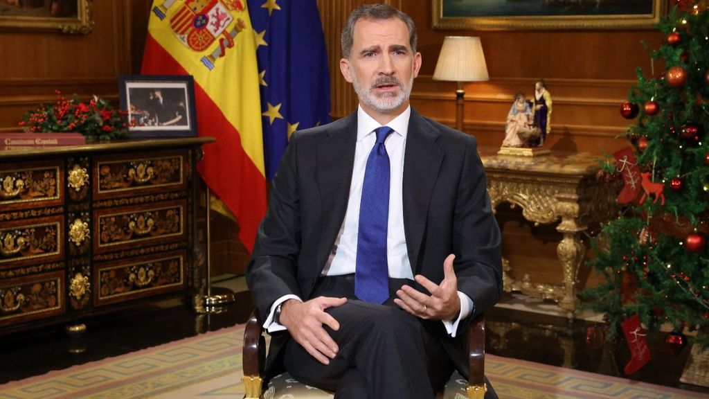 El rey Felipe en su discurso de Navidad de 2020.