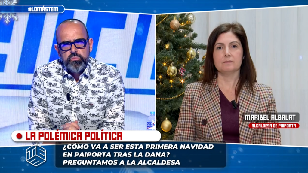 La alcaldesa Maribel Albalat, sobre las navidades en Paiporta: "A mí me faltan amigos y van a ser complicadas"