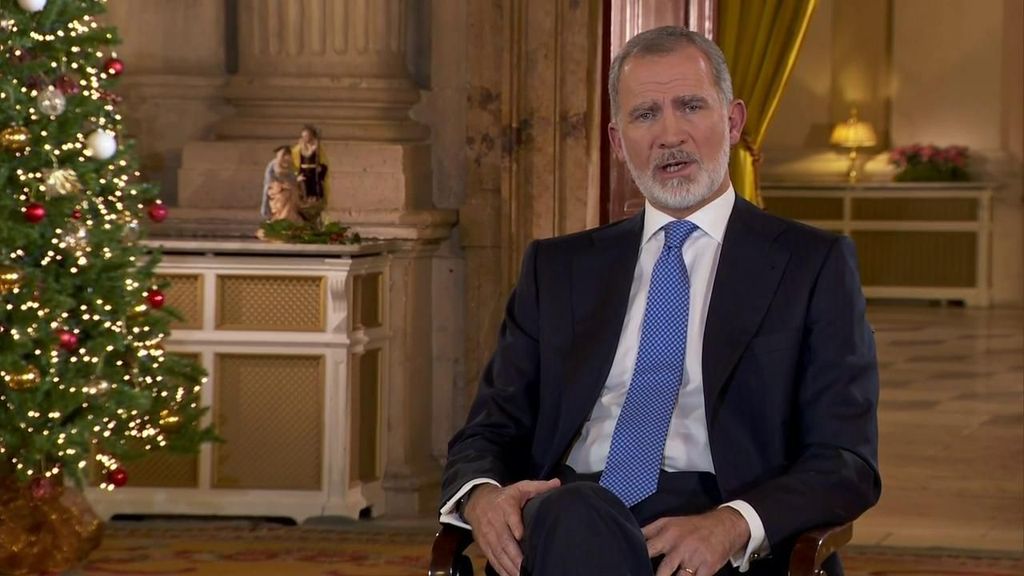 El rey Felipe VI pronuncia su discurso de Navidad 2024