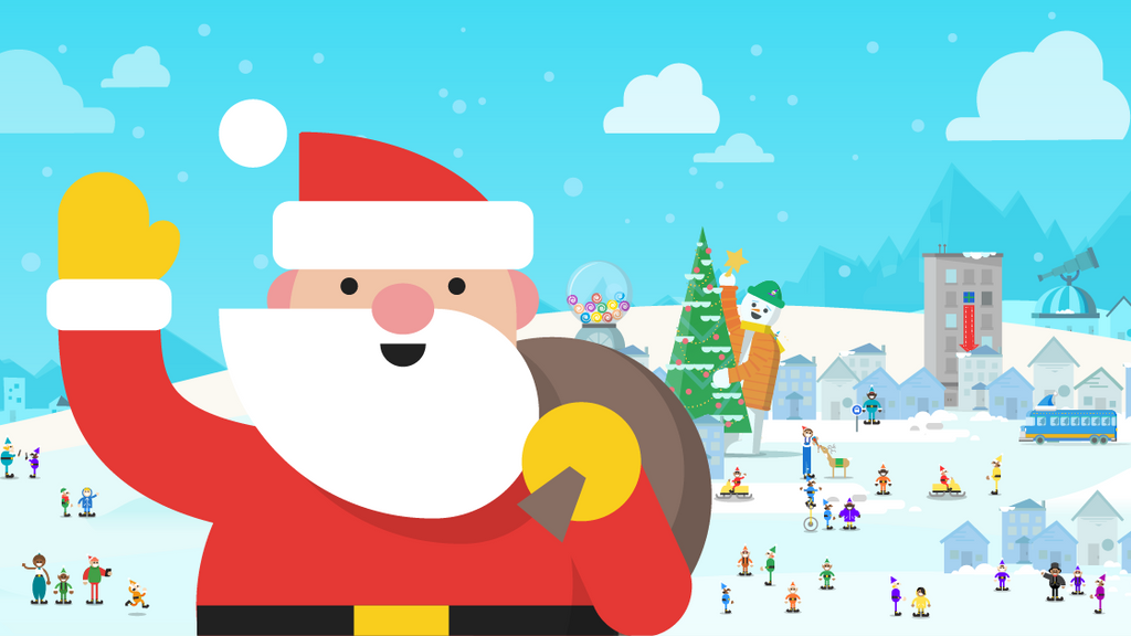 La herramienta interactiva Santa Tracker.