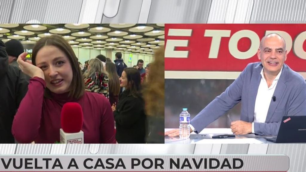 Las lágrimas de una reportera y su cariñoso mensaje a Nacho Abad en la primera Navidad sin su padre