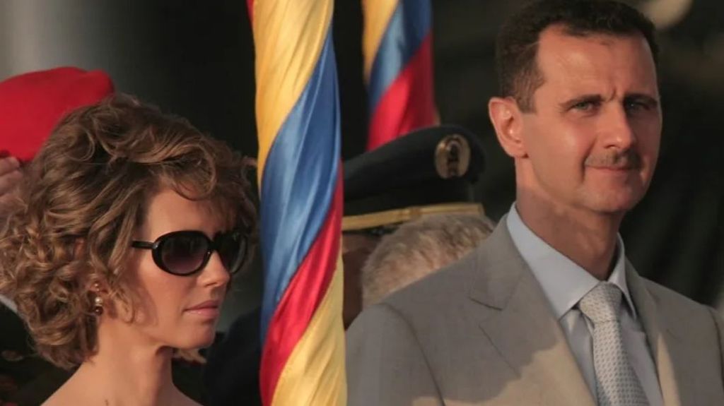 Asma al Asad junto a su marido Bashar al Asad