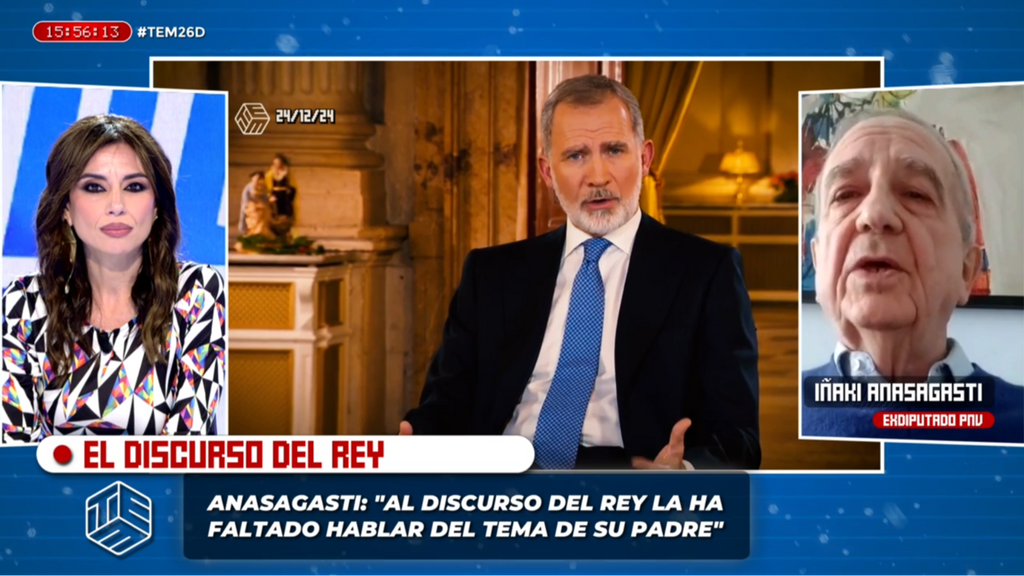 Iñaki Anasagasti examina el discurso del rey Felipe VI: "Creo que le ha faltado un poco de autocrítica"