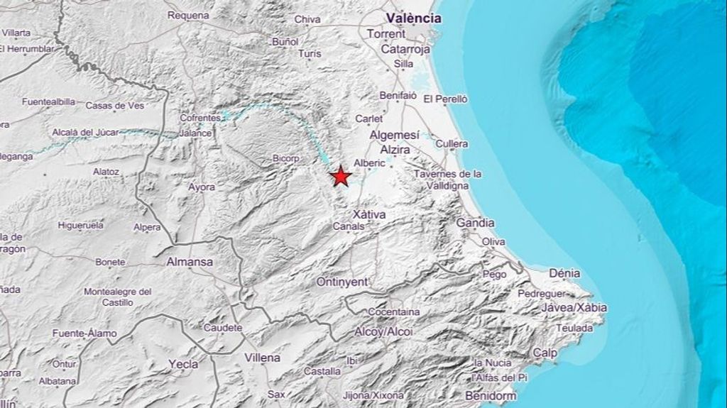 El terremoto de 2,9 grados de magnitud en Sumacàrcer este 26 de diciembre de 2024