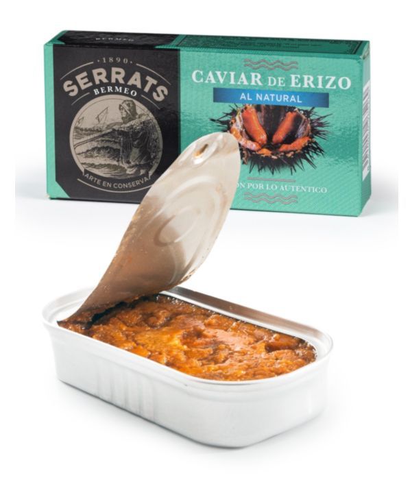 Caviar de oricios al natural de Serrats Bermeo