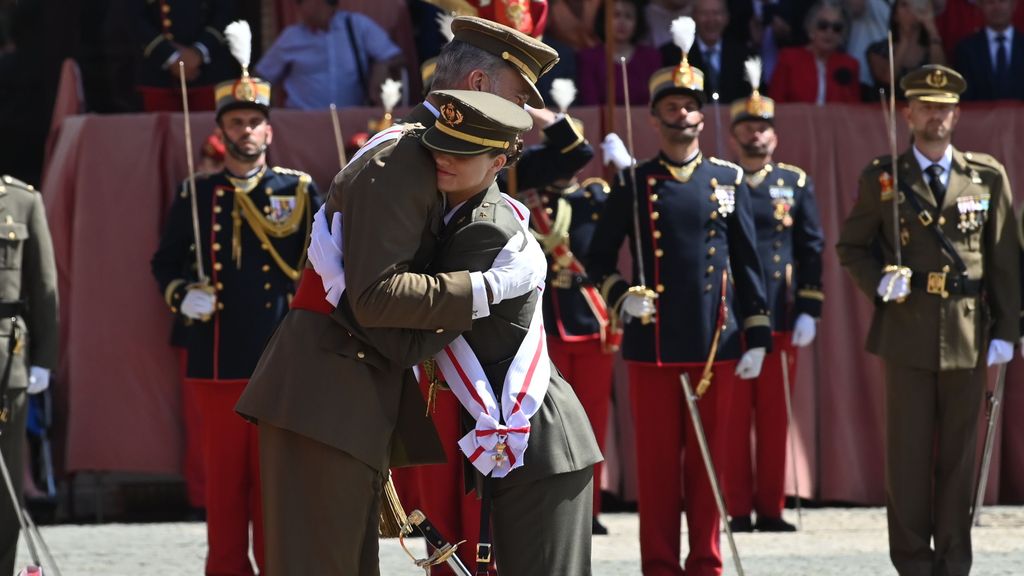 Felipe VI y su hija Leonor.