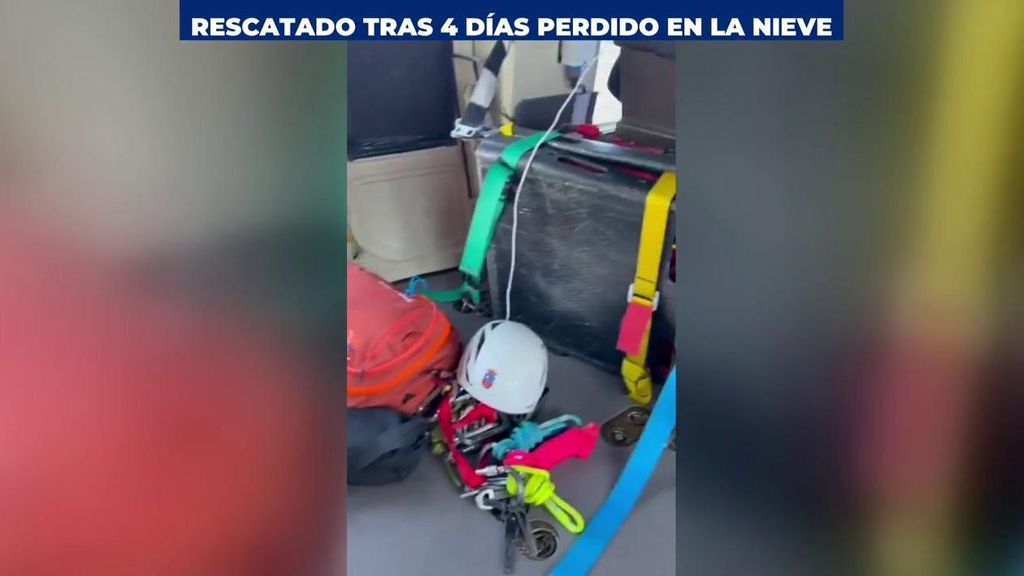 Rescatado el joven montañero leonés tras cuatro días perdido