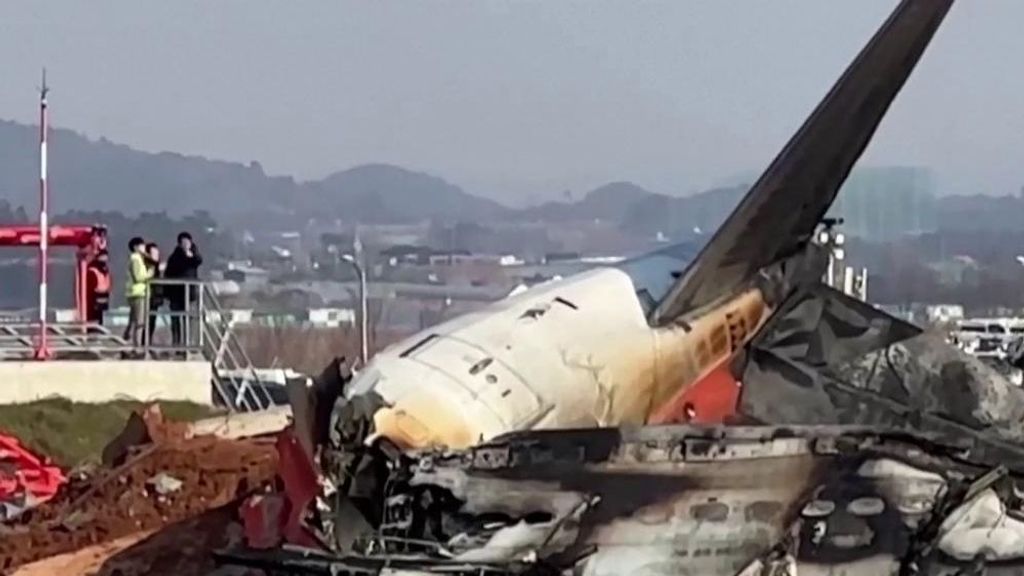 Accidente de avión en Muan, Corea del Sur: dos personas de la tripulación han sobrevivido