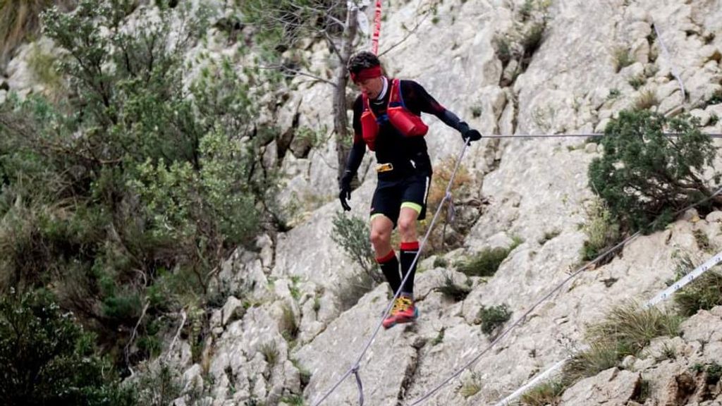 Juanjo Larrotcha, durante una carrera de ultradistancia