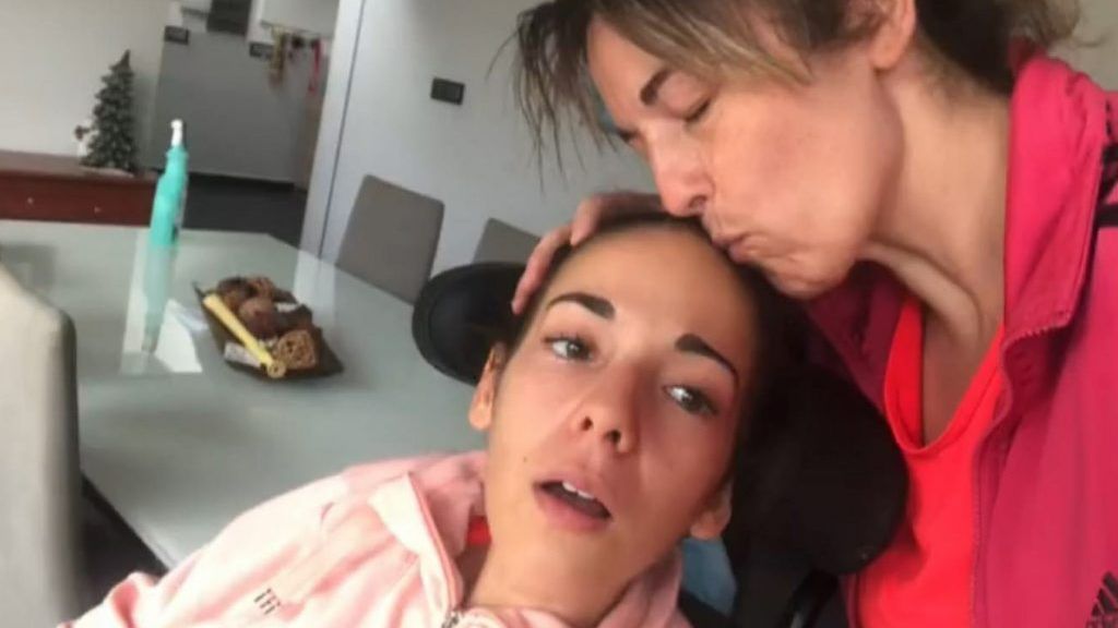 María Verdejo y su hija, Marta Pérez