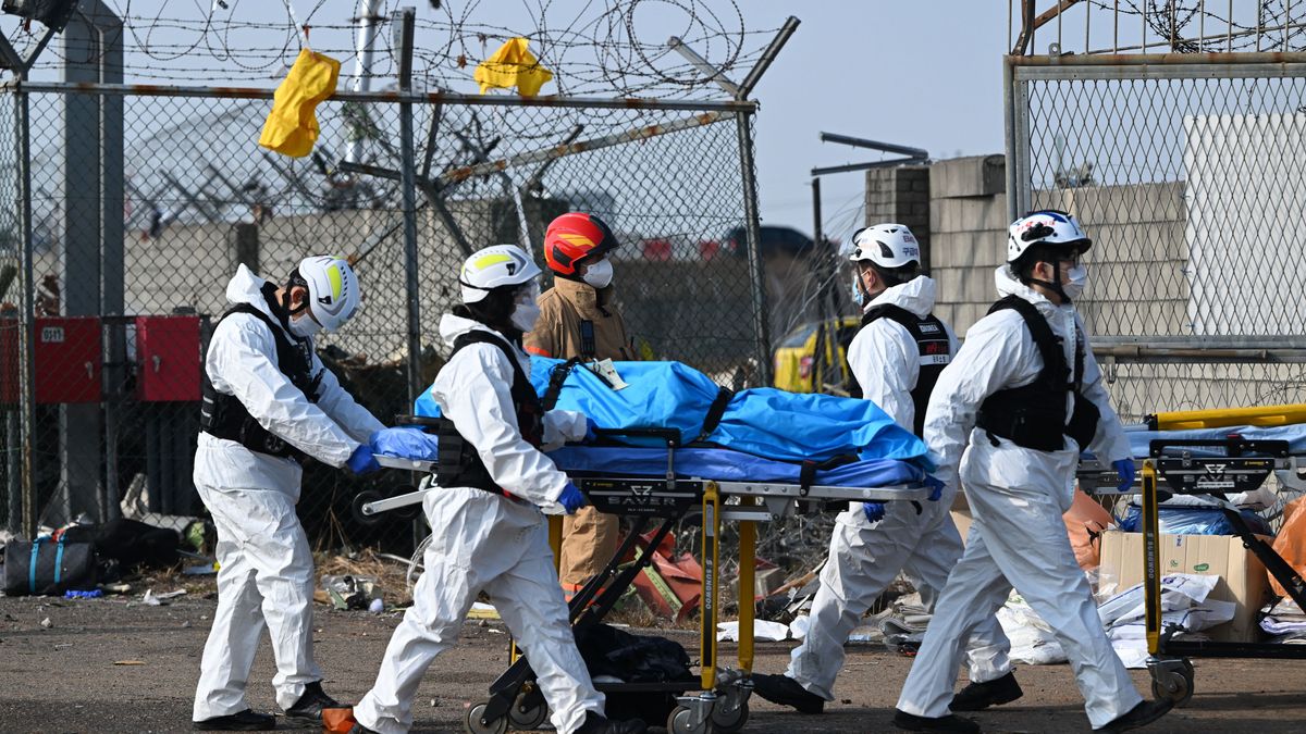 Recuperan el cadáver de una víctima del accidente aéreo de Corea del Sur