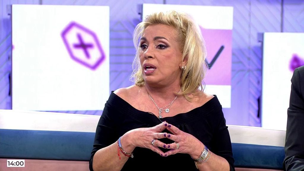 Carmen Borrego defiende a su hijo y se enfrenta a los colaboradores: "Por mucho que yo lo haya pasado mal, por mucho que me haya hecho daño… Es mi hijo"