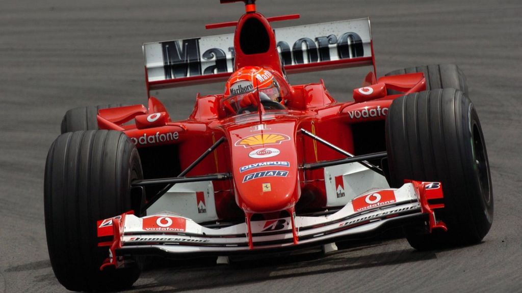 El coche de carreras de Michael Schumacher