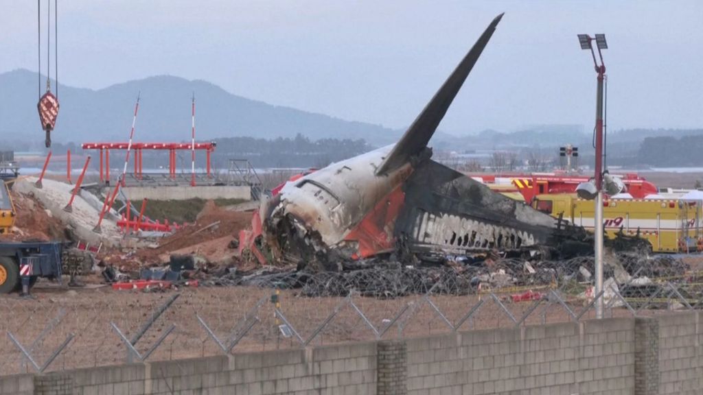 Las incógnitas del accidente de avión en Corea del Sur: todo apunta a una concatenación de errores