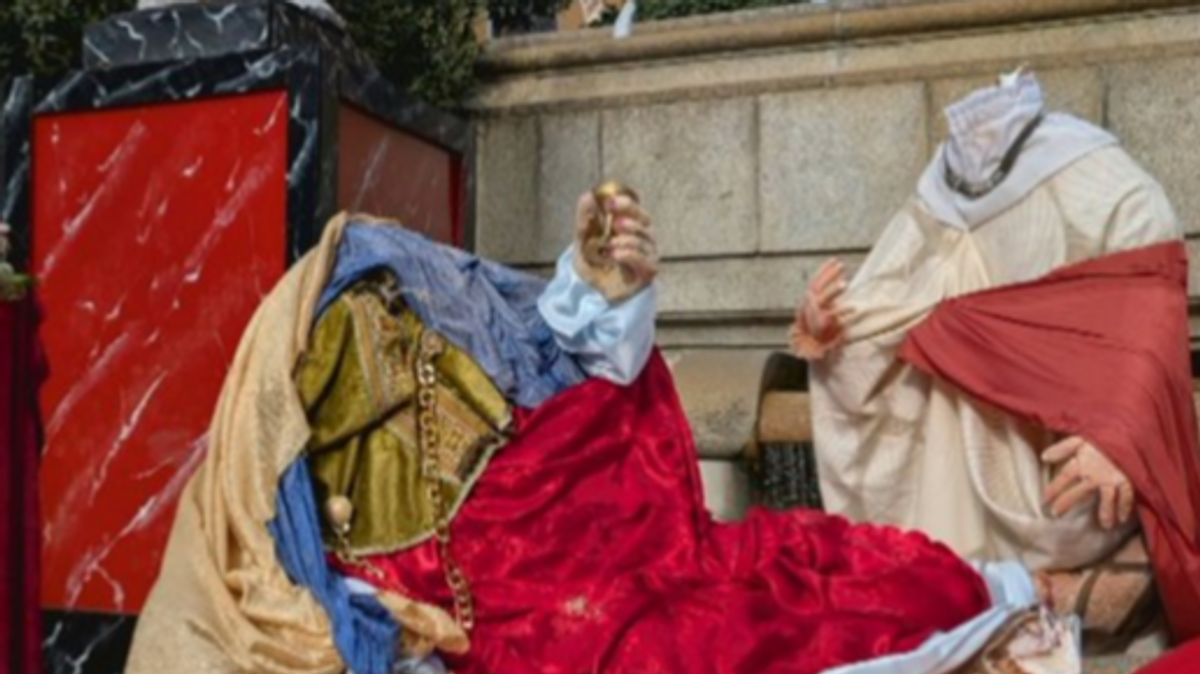 Vandalismo en El Escorial: aparecen varias figuras del turístico Belén sin cabeza