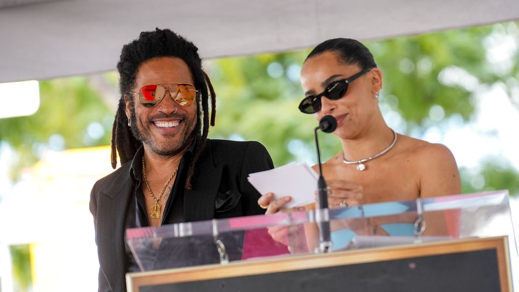 Zoë y lenny Kravitz: el momento exacto del oprobio