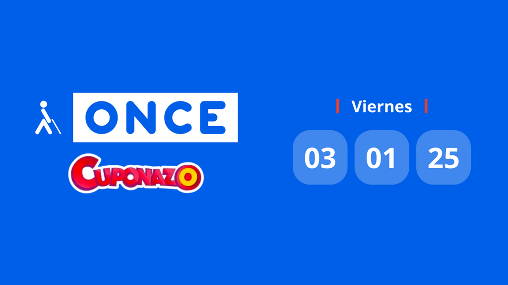 Resultado Cuponazo de la ONCE: comprobar número premiado hoy viernes 3 de enero de 2025