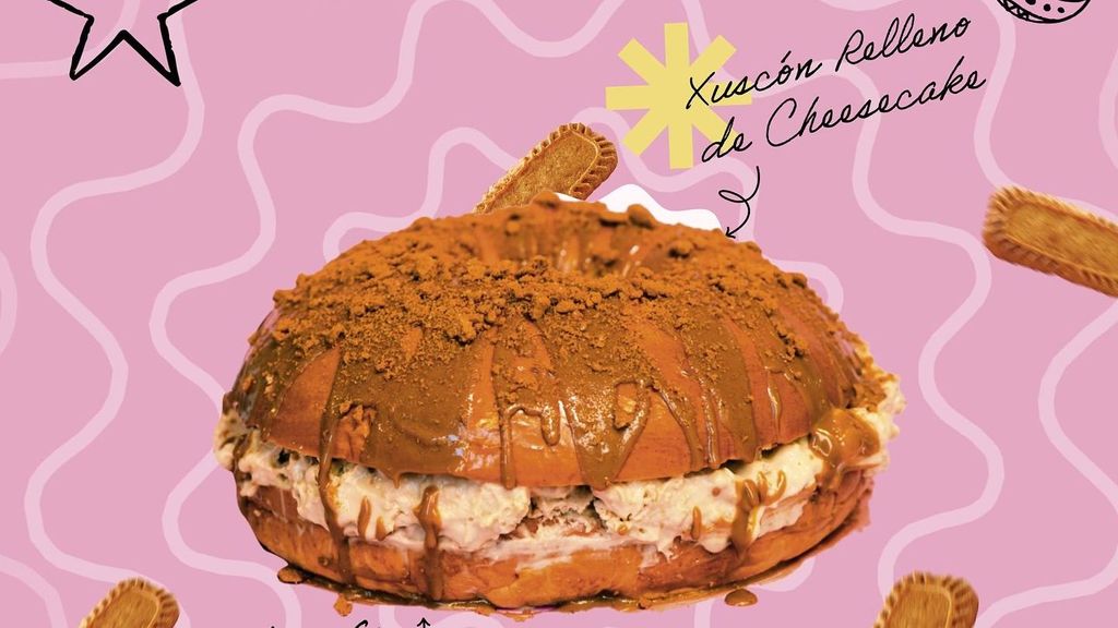 Xuscón relleno de cheesecake