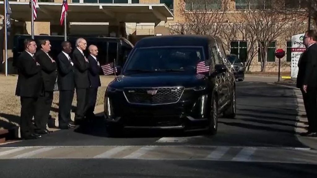 Arranca el cortejo fúnebre parar honrar a Jimmy Carter en su último viaje por Georgia