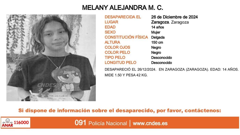 La desaparición de Melany Alejandra M. C.