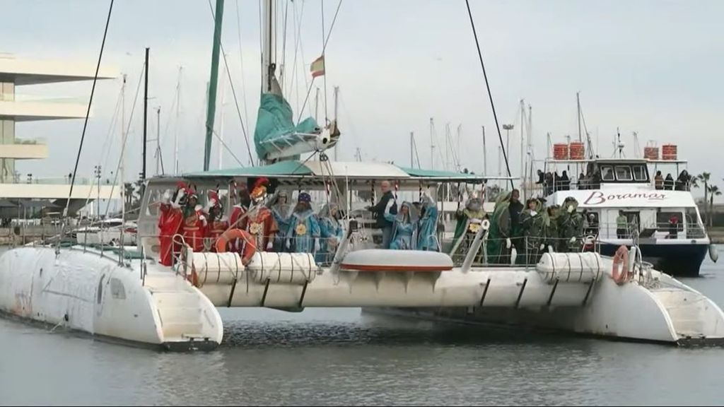 Llegada de los Reyes Magos al puerto de Valencia