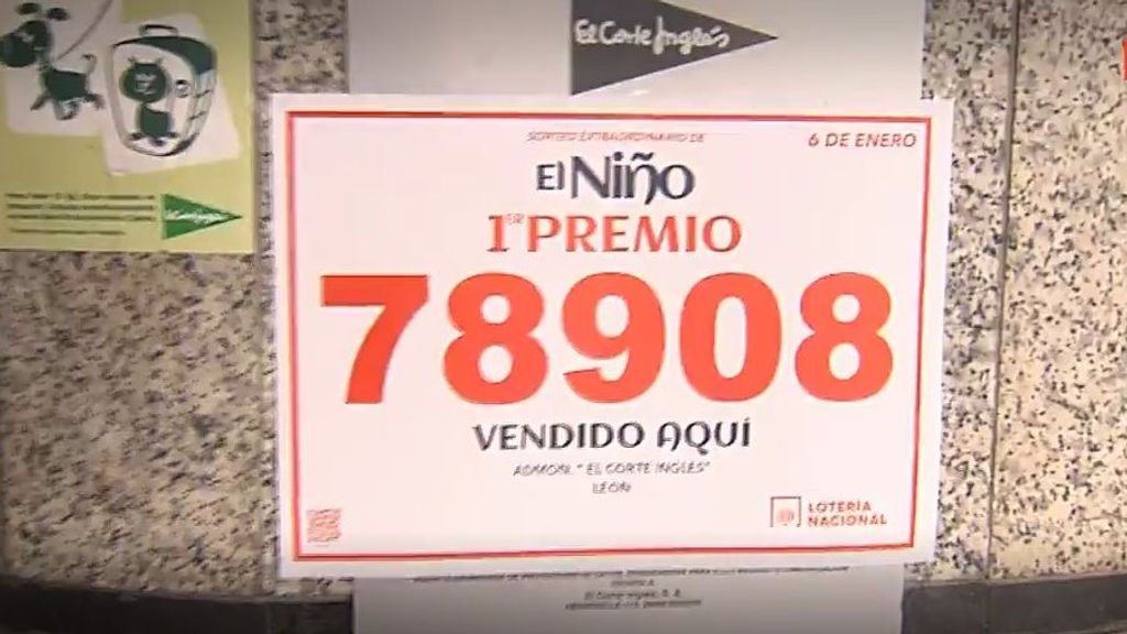 El primer premio del Sorteo de la Lotería del Niño 2025: 78908 da un alegrón a León