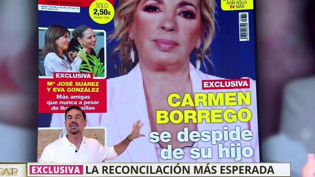 Exclusiva | La reconciliación más esperada: Carmen Borrego y su hijo José María Almoguera se despiden antes de entrar en 'GH Dúo'