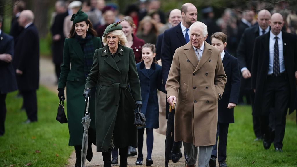 La familia real británica el pasado mes de diciembre.