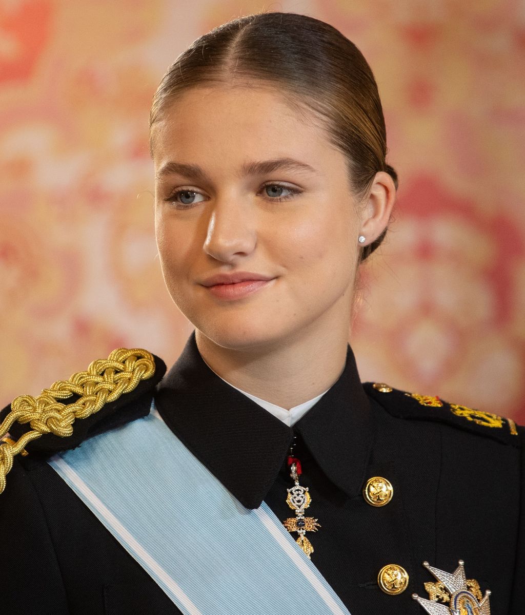 La princesa Leonor durante la Pascua Militar.