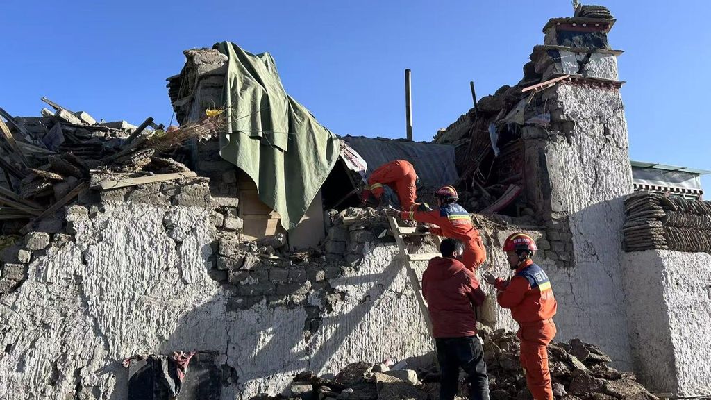 Terremoto de magnitud 7,1 en el Tíbet: al menos un centenar de muertos y 1.000 viviendas destrozadas