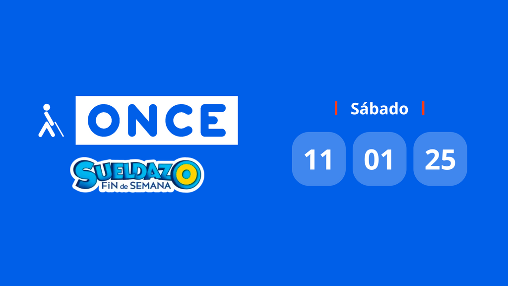 Resultado Sueldazo de la ONCE: comprobar el número premiado hoy sábado 11 de enero de 2025