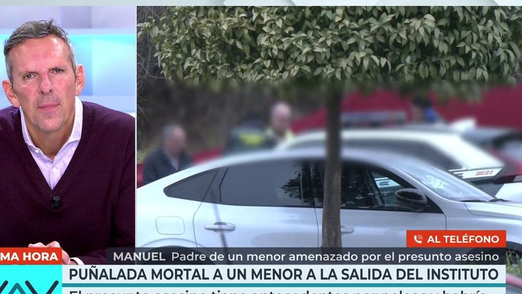 El padre de otro menor amenazado por el presunto asesino de Aarón, de 17 años, en Sevilla: "Grabó un video con una pistola"