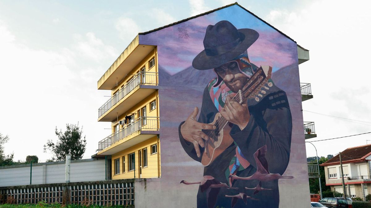 Un mural en Fene opta a ser la mejor obra urbana del mundo pintada en 2024