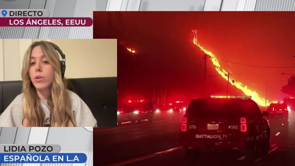 Una española que vive muy cerca de los enormes incendios que arrasan Los Ángeles: "Tengo las maletas hechas"