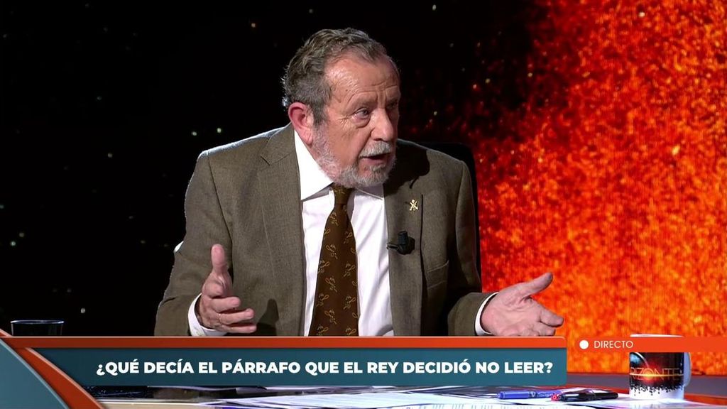 El General Dávila, sobre lo que se omitió del discurso del Rey Felipe VI en la Pascua Militar: "Lo han borrado de la web de Casa Real"