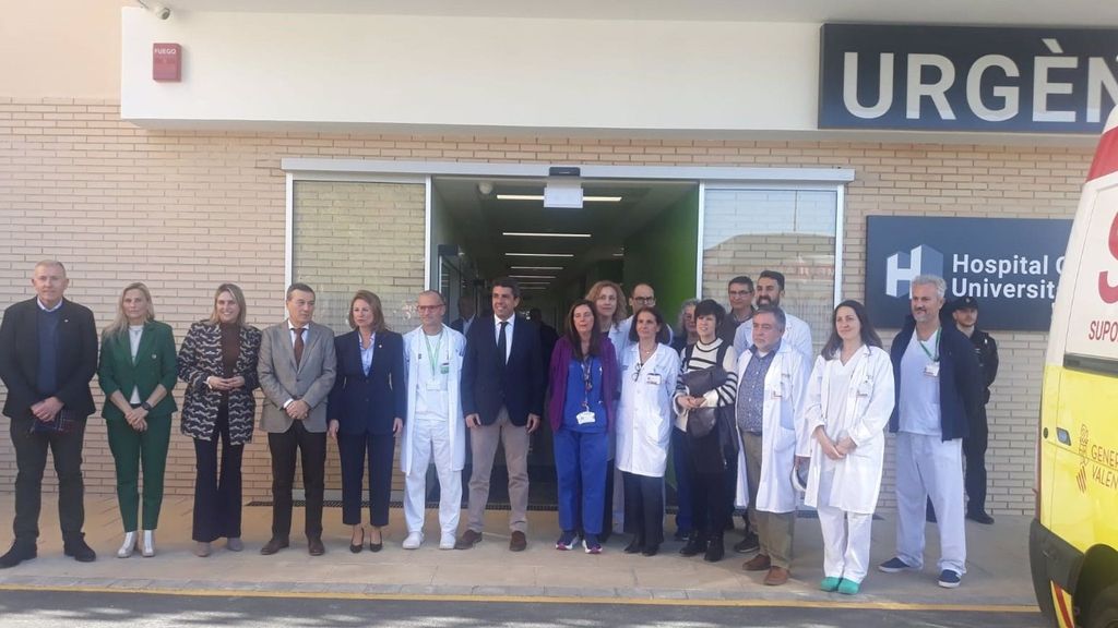 Carlos Mazón en su visita al Hospital General de Castellón